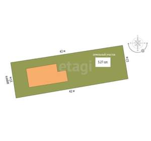 Дом 158м², 2-этажный, участок 5 сот.  