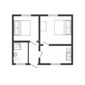 Дом 30м², 1-этажный, участок 10 сот.  