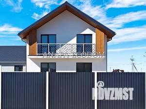 Дом 120м&sup2;, 2-этажный, участок 6 сот.  