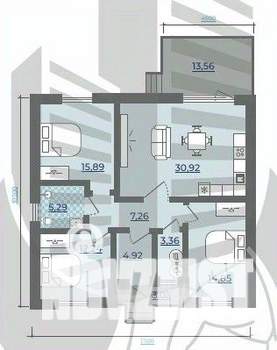 Дом 118м&sup2;, 1-этажный, участок 7 сот.  