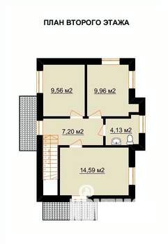 Дом 102м², 2-этажный, участок 6 сот.  