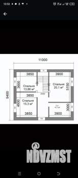 Дом 181м², 2-этажный, участок 4 сот.  