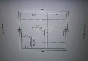 Дом 161м², 1-этажный, участок 10 сот.  