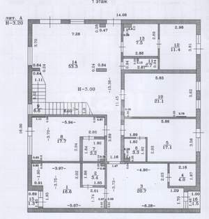 Дом 656м², 3-этажный, участок 6 сот.  