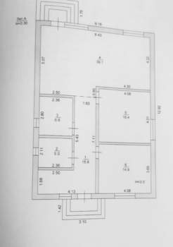 Дом 103м², 1-этажный, участок 5 сот.  