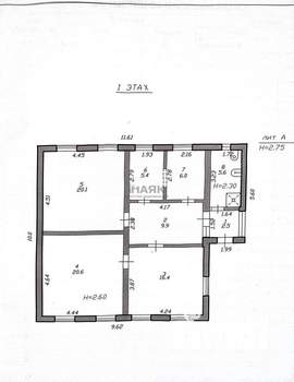 Дом 140м&sup2;, 1-этажный, участок 6 сот.  
