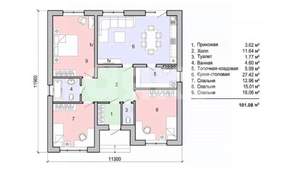 Дом 135м&sup2;, 1-этажный, участок 8 сот.  