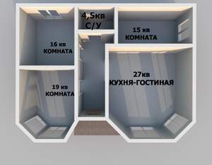 Дом 110м&sup2;, 1-этажный, участок 5 сот.  