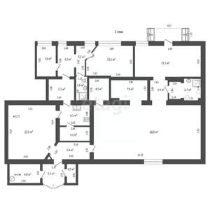 Дом 379м², 2-этажный, участок 7 сот.  