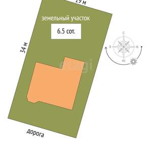 Дом 100м&sup2;, 1-этажный, участок 7 сот.  