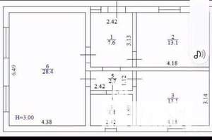 Дом 70м², 2-этажный, участок 3 сот.  