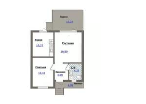 Дом 65м², 1-этажный, участок 6 сот.  