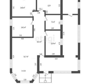 Дом 150м², 1-этажный, участок 6 сот.  