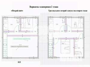 Дом 60м², 2-этажный, участок 5 сот.  