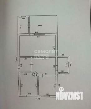 Дом 70м², 1-этажный, участок 6 сот.  