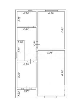 Дом 174м², 2-этажный, участок 6 сот.  