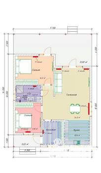 Дом 125м², 1-этажный, участок 10 сот.  