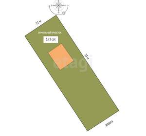 Дом 50м&sup2;, 2-этажный, участок 4 сот.  