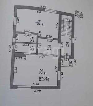 Дом 212м², 3-этажный, участок 5 сот.  