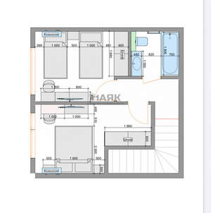 Дом 85м&sup2;, 2-этажный, участок 2 сот.  