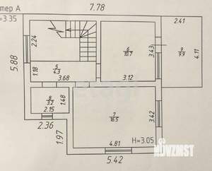 Дом 94м&sup2;, 2-этажный, участок 4 сот.  