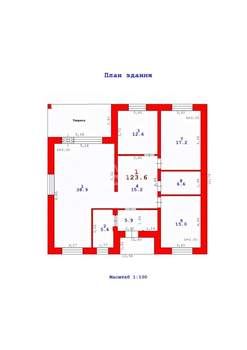 Дом 140м&sup2;, 1-этажный, участок 9 сот.  