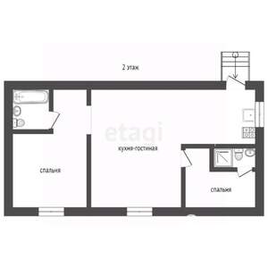 Дом 94м&sup2;, 2-этажный, участок 4 сот.  