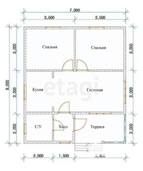 Дом 240м², 1-этажный, участок 10 сот.  