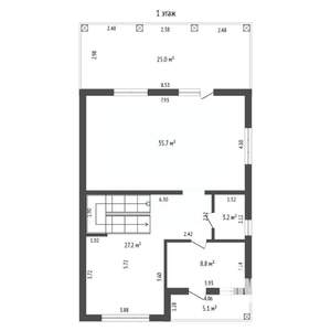 Дом 160м², 2-этажный, участок 5 сот.  