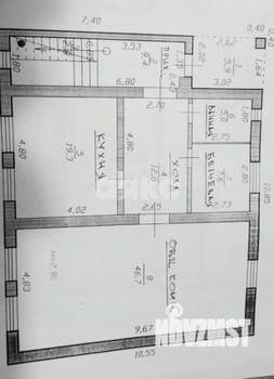 Дом 220м&sup2;, 2-этажный, участок 7 сот.  