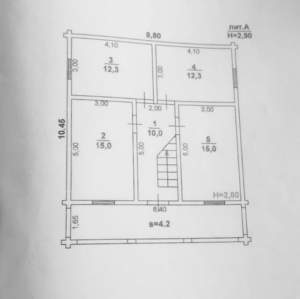 Дом 129м², 2-этажный, участок 4 сот.  