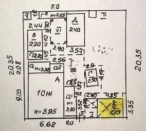 Дом 60м&sup2;, 1-этажный, участок 4 сот.  
