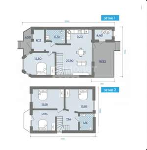 Дом 162м², 2-этажный, участок 6 сот.  