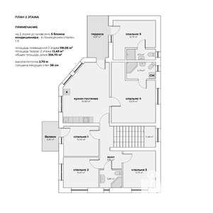 Коттедж 357м&sup2;, 3-этажный, участок 7 сот.  