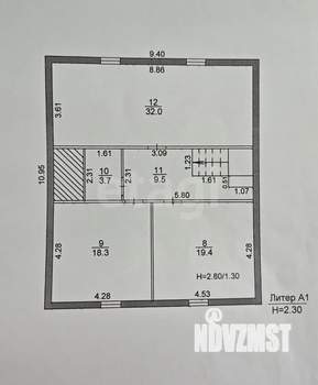 Дом 175м&sup2;, 2-этажный, участок 4 сот.  