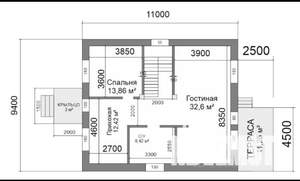Дом 181м², 2-этажный, участок 4 сот.  