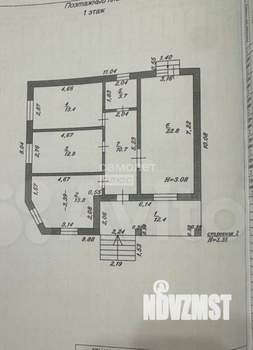 Дом 94м&sup2;, 1-этажный, участок 3 сот.  