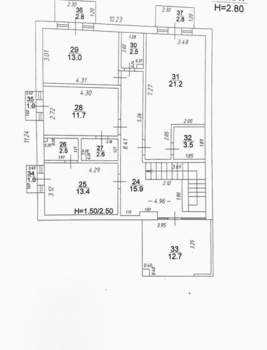Дом 258м&sup2;, 3-этажный, участок 6 сот.  