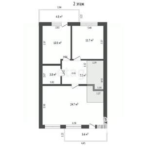 Дом 161м², 2-этажный, участок 4 сот.  