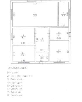 Дом 87м&sup2;, 1-этажный, участок 5 сот.  