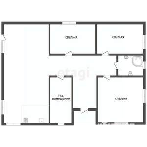 Дом 120м², 1-этажный, участок 6 сот.  