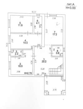 Дом 258м&sup2;, 3-этажный, участок 6 сот.  