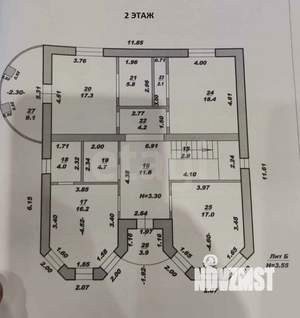 Дом 253м&sup2;, 3-этажный, участок 9 сот.  