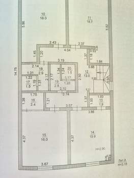 Дом 195м&sup2;, 3-этажный, участок 3 сот.  