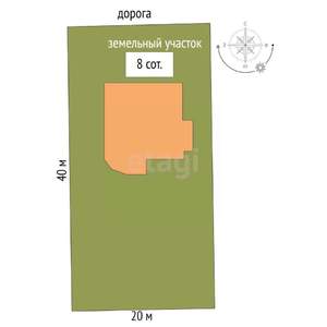 Дом 379м&sup2;, 2-этажный, участок 8 сот.  