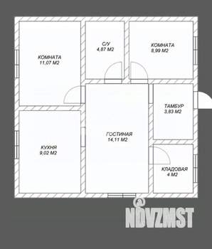 Дом 67м&sup2;, 1-этажный, участок 5 сот.  