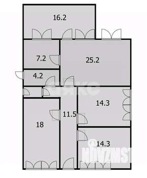 Дом 153м&sup2;, 2-этажный, участок 5 сот.  