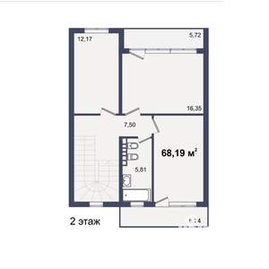 Таунхаус 135м&sup2;, 2-этажный, участок 2 сот.  