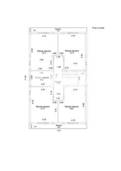 Дом 450м², 2-этажный, участок 4 сот.  