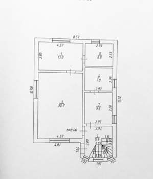Дом 162м&sup2;, 2-этажный, участок 4 сот.  
